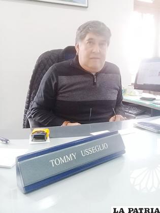Representante de la Asoban en Oruro, Tommy Usseglio /LA PATRIA