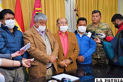Autoridades informaron del alcance de la cuarentena en Oruro /LA PATRIA
