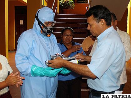 Entrega de los insumos para la emergencia de salud
 /ALCALDÍA VILLA TUNARI