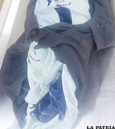 La bebé fue encontrada en la zona Este de la ciudad de Oruro /GAMO
