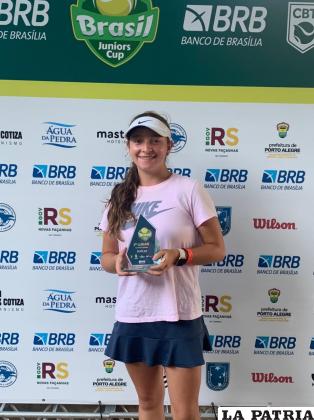 La tenista boliviana Natalia Trigosso /FBT