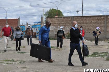 Leitao, llegó al complejo de San José al promediar las 11:00 horas /LA PATRIA