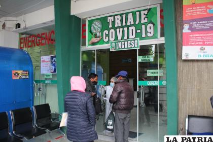 Triaje Covid-19 del Hospital Obrero /LA PATRIA