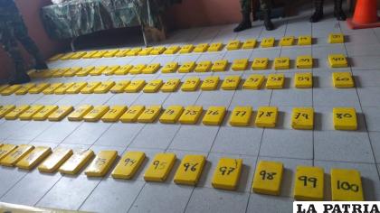 Se incautó gran cantidad de droga /Ministerio de Gobierno