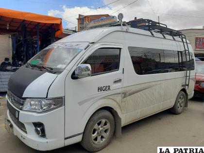 El minibús protagonista fue trasladado a dependencias de Tránsito /LA PATRIA