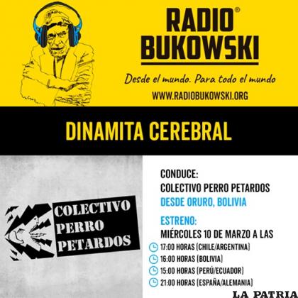 Arte oficial de Radio Bukowski /RR.SS.