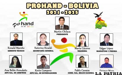 El nuevo directorio de la Federación Boliviana de Handball /RR.SS.