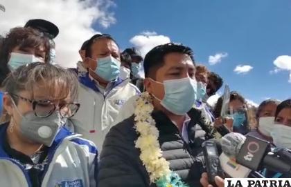 Adhemar Wilcarani, alcalde electo de Oruro, ponderó el trabajo de los demás candidatos /LA PATRIA