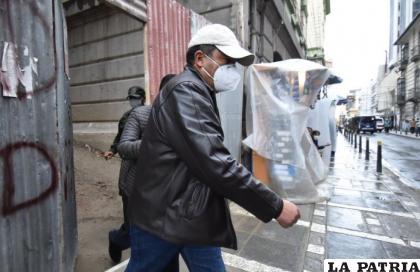 Luego de la audiencia cautelar el excomandante, Jorge Pastor Mendieta /ANF