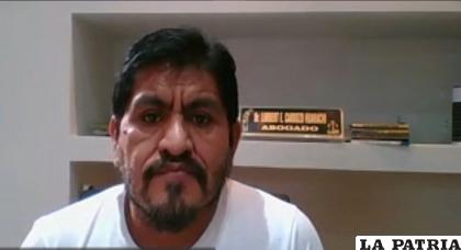 Limbert Cardozo, durante la conferencia virtual de ayer por la mañana /RRSS