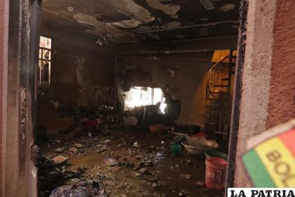 La habitación en la que se encontraba la víctima fatal del accidente /APG