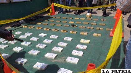 La afectación al narcotráfico supera el medio millón de dólares /Felcn
