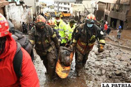 El mayor número de desaparecidos, 28 personas, se suscitó en el aluvión ocurrido el 31 de enero en el centro Oeste de la Capital ecuatoriana, Quito /INTERNET