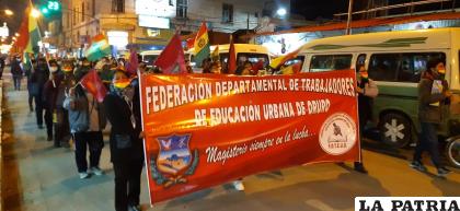 Mañana en la tarde también habrá una marcha en la ciudad de Oruro /LA PATRIA