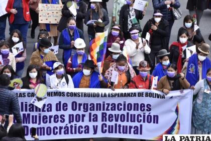 De la marcha participaran 20 organizaciones de mujeres, afines al Gobierno / Ahora el Pueblo