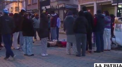 Los tres antisociales fueron conducidos a la fuerza anticrimen  /Captura de video