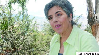 La presidenta de la Comisión de Tierra y Territorio del Senado, Cecilia Requena /Página Siete