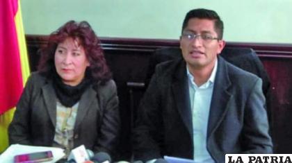 Exfiscales Susana Boyan y Edwin Blanco /Qhana