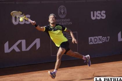Durante el juego Dellien supo hacer mejor las cosas para ganar el título /Challenger de Santiago