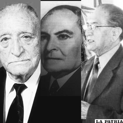 Enrique Miralles, Demetrio Canelas y Augusto Dávila /LA PATRIA