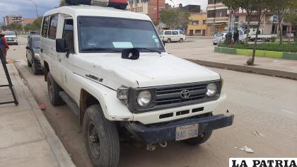 La ambulancia involucrada presuntamente impactó contra la moto /LA PATRIA