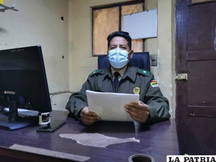 El jefe de la División Accidentes, mayor Paúl Linarez /LA PATRIA