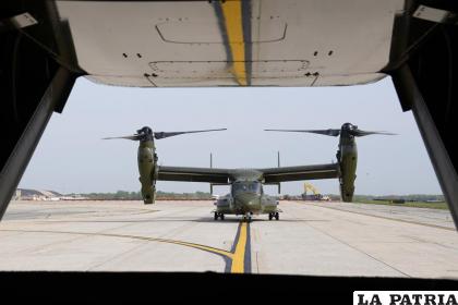 En esta imagen de archivo, un avión Osprey de la Marina de Estados Unidos
/ AP Foto/Patrick Semansky