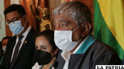 Arias resaltó que la festividad del Gran Poder será con medidas de bioseguridad /Erbol