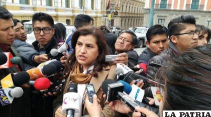 Delgado fue inhabilitada en las elecciones de 2015 
/Los Tiempos