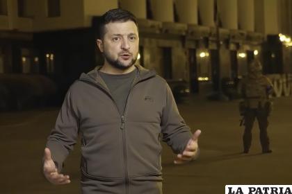 El presidente de Ucrania, Volodymyr Zelenskyy /Oficina de prensa de la presidencia de Ucrania vía AP