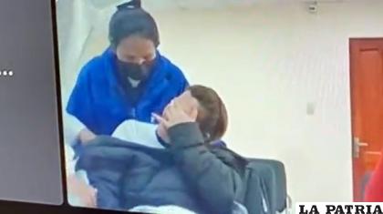 Áñez se descompensó en medio de la audiencia /Erbol