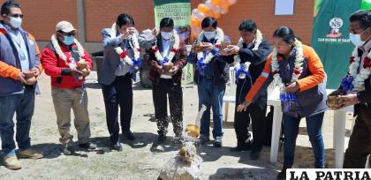 La entrega del muro perimetral se realizó en la zona CIO 2 /LA PATRIA