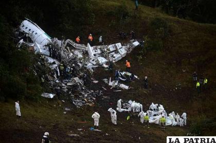 Accidente de Lamia en Colombia /afp