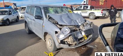 El conductor del coche dio positivo a la prueba de alcohol test /LA PATRIA