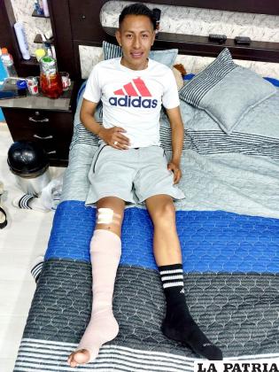 El jugador orureño espera pronto volver a estar en las canchas /LA PATRIA