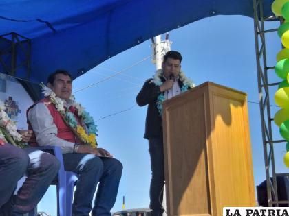 Autoridades durante el acto de inicio de obras /LA PATRIA
