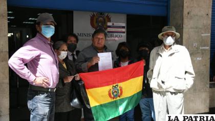 Manuel Morales, representante del Conade, presentó la denuncia penal contra Juan Evo Morales /APG