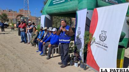 Más de 300 arbolitos se plantaron en el sector /GAMO