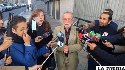 El exalcalde de la ciudad de La Paz y miembro del equipo de juristas independientes, Juan Del Granado /LA PATRIA