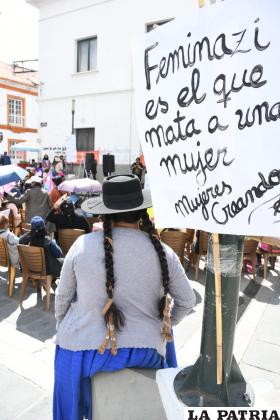 Los mensajes de protesta durante el 8M /APG