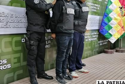 La Policía presentó a los antisociales /Erbol