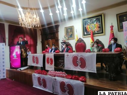 Autoridades de Salud en la presentación de la campaña /LA PATRIA