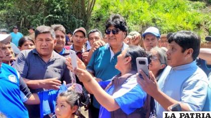 Evo Morales en Sur Yungas /Twitter