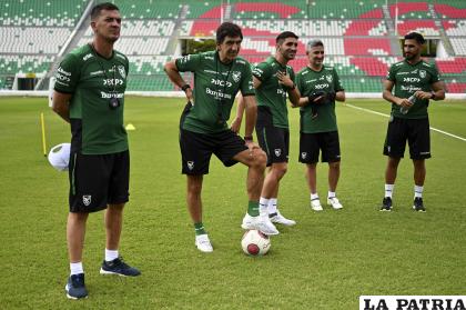 El cuerpo técnico de la Verde a la cabeza de Gustavo Costas /APG

