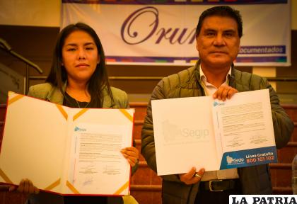 Segip y la Gobernación firmaron convenio /GADOR