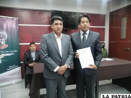 Nuevo jefe médico de la CNS Oruro, David Núñez /LA PATRIA