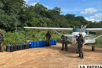 La avioneta secuestrada en el Norte de La Paz /VDSSC
