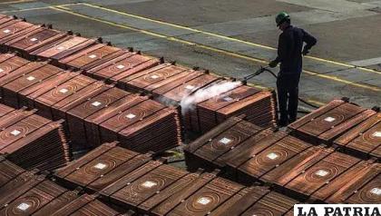 Los precios del cobre cotizaron bajo de su media móvil de 100 días, un nivel que podría convertirse en un valor de resistencia técnica /rumbominero.com