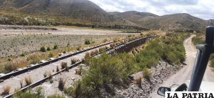 Línea férrea se encuentra en el punto de emplazamiento de la represa en Cóndor Chinoca / Cortesía
