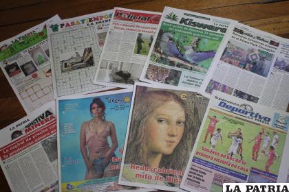 Actualmente hay varios suplementos que acompañan la edición